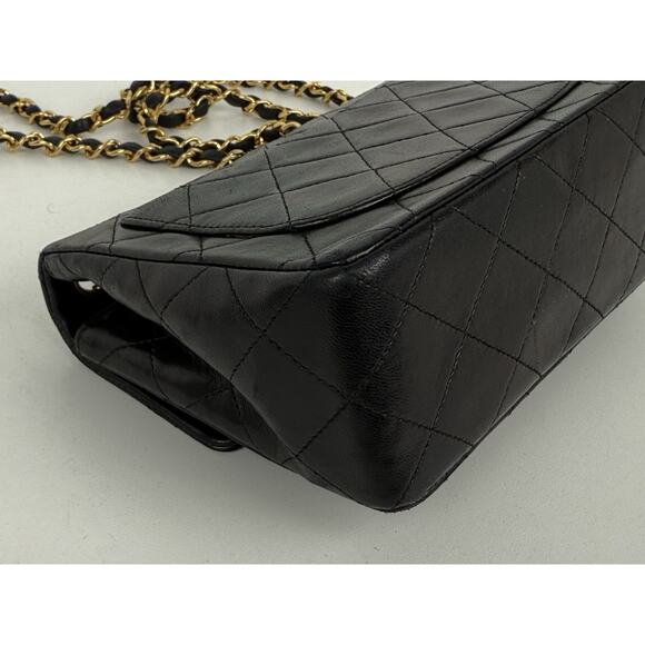 Chanel Classic Mini Square Single Flap Bag Black with Gold Hardware B-2 - Picture 10 of 16